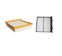Szwaldaper 2pcs/set Air Filter 16546-AA150+Cabin Filter 72880-FL000, for Subaru, for Forester, XV 2018 2019 Cabin Air Filter(Yellow)