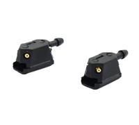 Szwaldaper 2Pcs Universal Car Windscreen Washer Wiper Blade Water Spray Jets Nozzles Mounted onto 8mm 9mm Arm Adjusted 4 Way Upgrade Pair ! Car Windshield Washer Nozzle