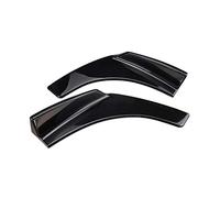 Szwaldaper 2PCS Universal Front Bumper Lip Splitter Deflector Spoiler Scratch Wing Shovels Bumper Deflector Protection Canard Lip Car Spoiler Trim(Black)