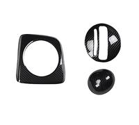 Szwaldaper 3Pcs at Car Carbon Fiber Gear Shift Panel Cover Frame Trim RHD, for Civic, 2006-2011 RHD Gear Shift Panel Trim