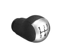 Szwaldaper 5/6 Speed Gear Shift Knob, for Ford, for Fiesta MK6, for Focus, for Mondeo MK3, for Transit, for Galaxy S-MAX C-MAX, for Mustang, Gearshifter Pen Arm Ball Gear Shift Knob(5-Speed Silver)