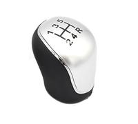Szwaldaper 5/6 Speed Gear Stick Knob Head Lever Leather Car Adapter Replacement for Ford Mondeo IV, for Focus MK2 MK3 C-MAX, for Kuga, Car Accessories Gear Shift Knob(White 5speed)