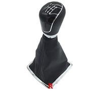 Szwaldaper 5/6 Speed Manual Car Gear Shift Knob Gaiter Boot Cover Case, for Ford, for Focus 2 MK2 FL MK3 MK4, for Fiesta MK7, for KUGA, for Galaxy C-max B-max Gear Shift Knob(6 Speed Black)