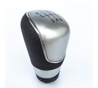 Szwaldaper 5/6 Speed Manual Gear Shift Knob, for Ford, for Focus, 2 MK2 FL MK3 MK4 MK7, for Mondeo, for Fiesta, for Galaxy, for KUGA X-MAX Lever Gaiter Boot Cover Gear Shift Knob(6-Speed Silver)