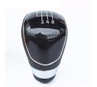 Szwaldaper 5/6 Speed Manual Gear Shift Knob, for Ford, for Focus, 2 MK2 FL MK3 MK4 MK7, for Mondeo, for Fiesta, for Galaxy, for KUGA X-MAX Lever Gaiter Boot Cover Gear Shift Knob(6-Speed Black)