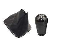 Szwaldaper 5/6 Speed Manual Gear Shift Knob Shifter Lever Handle Stick, for Ford, for Focus C-Max 2003 2004 2005 2006 Gear Shift Knob(5 Speed Black Set)