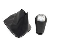 Szwaldaper 5/6 Speed Manual Gear Shift Knob Shifter Lever Handle Stick, for Ford, for Focus C-Max 2003 2004 2005 2006 Gear Shift Knob(6 Speed Silver Set)