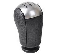 Szwaldaper 5/6 Speed MT Car Shift Gear Knob Lever Gaitor Shifter Boot Cover, for Ford, for Focus 2, for Mondeo MK2 2004 2005 2007 2008 2009 2010 2011 Gear Shift Knob(5 Speed Silver knob)