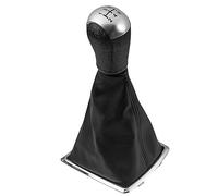 Szwaldaper 5/6 Speed MT Car Shift Gear Knob Lever Gaitor Shifter Boot Cover, for Ford, for Focus 2, for Mondeo MK2 2004 2005 2007 2008 2009 2010 2011 Gear Shift Knob(5 Speed Silver)