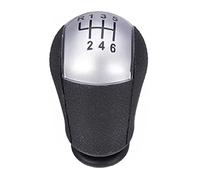 Szwaldaper 5/6 Speed MT Car Shift Gear Knob Lever Gaitor Shifter Boot Cover, for Ford, for Focus 2, for Mondeo MK2 2004 2005 2007 2008 2009 2010 2011 Gear Shift Knob(6 Speed Silver knob)