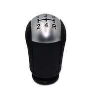 Szwaldaper 5/6 Speed MT Gear Stick Shift Knob Car, for Ford, for Focus, for Mondeo MK3 S-MAX C-MAX, for Mustang, for Galaxy, for Fiesta MK6, for Transit Black/Silver Gear Shift Knob(5 Speed Silver)