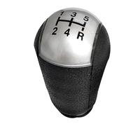 Szwaldaper 5 Speed Car Gear Stick Manual Shift Knob Replacement, for Ford, for Focus, for Mondeo, Car Supplies Accessories Gear Shift Knob(Silver)