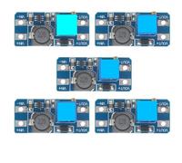 Szwaldaper 5pcs Mt3608 Dc Tep Up Converter Booster Power Module Boost Tep Up Board, for Max, Output 28v 2a, for Arduino, Diy Kit DC-DC converter board(5pcs Mt3608)