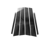 Szwaldaper 6 Pcs Car Window Pillar Posts Door Trims Cover Exterior Carbon Fiber Look, for Toyota, for Corolla, 2014 2015 2016 2017 2018 Car Window Trim Cover
