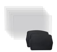 Szwaldaper 6PCS FEP Film with 2 PCS Resin, for Tank, Covers Vat Lid, for ELEGOO, Mars 3 Mars 3 Pro Resin 3D Printer 200x140x0.15mm Tempered Glass for 3D Printer