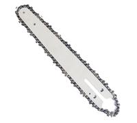 Szwaldaper 8 Inch Chainsaw Guide Bar and Saw Chain Set 45 Drive Link Electric 1/4''p for Brushless Wood Cutter Spare Chainsaw Cutting Chain Replacement, Electric Chain(-1 Guide Bar 3 Chains)