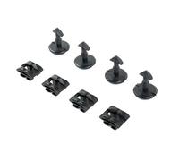 Szwaldaper 8PCS/4SET Tow Cover Clip Retainer Rear Bumper Tow Eye Hook Cover Clips Turn Cover Discovery 3 4, for Range, for Rover, Sport Car towing hook cover