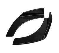 Szwaldaper ABS Black 2Pcs Universal Car Front Bumper Lip Deflector Spoiler Splitter Diffuser Canard Lip Protection, for VW, for Benz, for BMW, Car Spoiler Trim