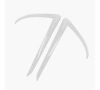 Szwaldaper ABS Car Front Fog Light Bumper Splitter Lip Spoiler Diffuser Guard Cover Trim, for Tesla, Model 3 2017 2018 2019 2020 Car Spoiler Trim(Ivory)