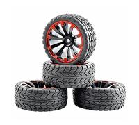 Szwaldaper ABS Wheel Rim Rubber Tire, for HSP, for HPI, 1:10 On-Road Car RC 601A-6017 Rc Car Tyres