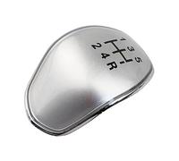 Szwaldaper Auto MT Car Gear Knob Cap Cover 5/6 Speed Insert Replacement, for Ford, for Focus 2 3 MK3, for Fiesta C-max B-max, for Galaxy, for Kuga Parts Gear Shift Knob(5 Speed Silver)