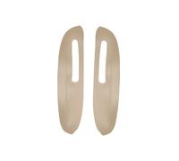 Szwaldaper Car 2Pcs Front/Rear Door Armrest Handle Panel Leather Cover, for, for Peugeot, 307 2004 2005 2006 2007 2008 2009 2010 2011 2012 2013 Car Interior Door Panel(Front Pair Beige)