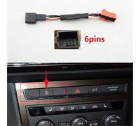 Szwaldaper Car Automatic Stop Start Engine System Off Closed Control Sensor Plug, for Seat, Leon MK3 2013 2014 2015 2016 2017 2018 2019 Auto Start Stop Sensor(6 Pins)