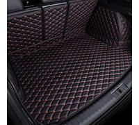 Szwaldaper Car Boot Tray Floor Protector, for Hyundai, Kona 2017 2018 2019 2020 2021 Kauai Cargo Liner Boot Carpet Pad, Kona Trunk Mat Car Boot Liner(Black With Red 1)