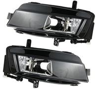 Szwaldaper car front fog light Fog Light Lamp Assembly, for Vw, for Golf 7, for A7, for Mk7 2013-2017 Front Bumper Anti 5Gg941661 5Gg941662(BLACK Left and Right)