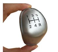 Szwaldaper Car Gear Shift Knob Badge Emblem Cap Cover 5/6 Speed, for Ford, for Focus MK2 MK3, for Fiesta MK7 C-max B-max, for Galaxy, for Kuga Gear Shift Knob(Silver 5 Speed)