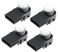 Szwaldaper Car Pdc Sensor 4 Color 4Pcs Parking, for Kia 95720-J5310 Park Assist Object Reserve Aid car parking sensor detection system(White)