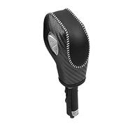 Szwaldaper Car PU Carbon Look Gear Shift Knob Cover, for Ford, for EcoSport, for Escape, for Fusion, for C-Max Energi for Wagon, for Fiesta, for Focus Gear Shift Knob(White)