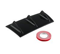Szwaldaper Car Rear Bumper Lip Diffuser 3-7 Fin Style Car Back Bumper Spoiler Lip Splitter Car-Styling Carbon Fiber Top Car Spoiler Trim(Gloss Black 3 Fin)