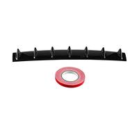 Szwaldaper Car Rear Bumper Lip Diffuser 3-7 Fin Style Car Back Bumper Spoiler Lip Splitter Car-Styling Carbon Fiber Top Car Spoiler Trim(Gloss Black 7 Fin)