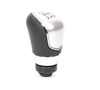 Szwaldaper Car Shift Gear Knob Lever Gaitor, for Ford, for Focus mk2 FL, for Focus mk3, for Fiesta mk7, for Transit Connect, for Kuga C-max FL B-max S-max Gear Shift Knob(5 Speed Silver)