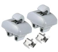 Szwaldaper Car Sun Visor Holder Clip, Sun Visor Bracket Hook Clips Hanger, for, A6 1998-2005, ABS, No.4B0857562, Gray, 2pcs Sun Visor Clip Replacement