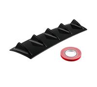 Szwaldaper Car Universal Rear Bumper Lip Diffuser 3-7 Fin Gloss Black ABS Car Diffuser Fin Style 36.5 * 15.2/58.4 * 15.2cm Car Spoiler Trim(58.4X15.2X53.3CM)