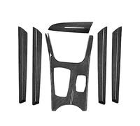Szwaldaper Carbon Fiber Gear Shift Knob Panel Cover Trim Door Panel Set Cover Trim, for, for X3 X4 F26 2011-2016 Gear Shift Panel Trim