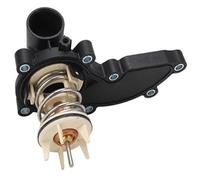 Szwaldaper Coolant Thermostat Housing, Antiwear ABS Metal Precise Temp Control Solid Construction 06E121111AD Thermostat Housing Assembly, for A6 A7 A8 Q5 Q7 Thermostat Housing