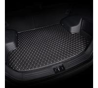 Szwaldaper Custom Car Trunk Mats, for Lincoln, All Models Navigator MKT MKX MKC MKS MKZ Car Boot Liner(Black beige)