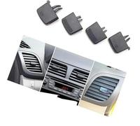 Szwaldaper Dashboard Air Vent Repair Kit Outlet Tab Clip Air Vent Grille Car Clip, for Hyundai, For VERNA For SOLARIS 2010-2016 Car Air Vent Clip(BLACK Set of 4)