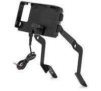 Szwaldaper Detachable Phone Holder, for BMW, F900XR 2020-2022 Motorcycle Windshield Stand Holder Phone Mobile Phone GPS Navigation Plate Bracket Motorcycle Phone Mount(BLACK USB charging A)