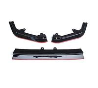Szwaldaper Directly, for Civic, 2022 2023 11th Gen Front Bumper Lip Spoiler Splitter Deflector Guards Body Kit Cover Car Accessories Front Spoilers Front Spoiler(BLACK Black Red)