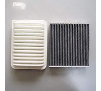 Szwaldaper Engine Air Filter and Cabin Air Filter, for Toyota, for Corolla, Yaris Matrix 2008-2018 17801-21050 87139-YZZ0 87139-50100 Cabin Air Filter(2pcs)