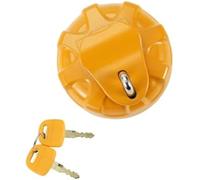 Szwaldaper Excavator Locking Gas Cap, for KATO, Fuel Tank with 2 Keys Silver Tone Red Yellow Excavator Diesel Tank Cap Replacement