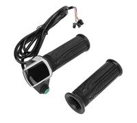 Szwaldaper For 24V36V48V Electric Scooter Throttle Grip LCD Display With Switch Button E-Bike Twist Throttle Accelerator Handlebar Grip Electric Scooter Display Screen(24V)