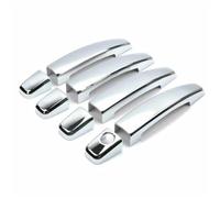 Szwaldaper for Chevrolet, Captiva 08-11, for Camaro, 10-11, for Cruze, 08-13, for Malibu 12-14, for Spark 09-11 Car Door Handle Cover Auto Catch Cap Stickers Exterior Door Handle Cover(Silver)