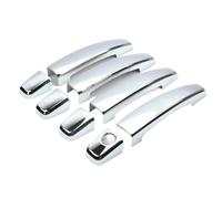 Szwaldaper for Chevrolet, Captiva, for Camaro, for Cruze, for Malibu, for Spark, Car Door Handle Cover Auto Catch Cap Stickers Exterior Door Handle Cover(Silver)