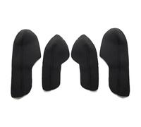 Szwaldaper For Civic, 10th Gen 2016-2019 Car Interior Door Panel Armrest Handle Microfiber Leather Cover Only 4 Doors Model 4Pcs/set Car Interior Door Panel(Black Door Armrest)
