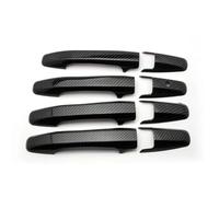 Szwaldaper for Civic, 8 2006-2011 Carbon Fiber Car Door Handle Cover Catch Cap Stickers Overlays Protection Exterior Door Handle Cover(Black Handle 4 Door)